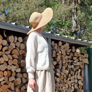 wełniany sweter damski z kaszmirem