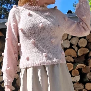 wełniany sweter damski z kaszmirem