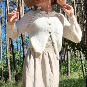 wełniany sweter damski z kaszmirem