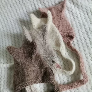 Czapki dziecięce kitty alpaka merino jedwab