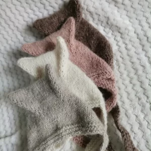 Czapki dziecięce kitty alpaka merino jedwab