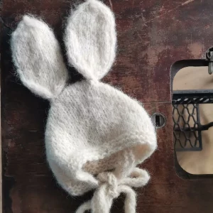 czapka wełniana królik